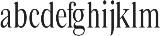 Bia Serif Low Regular Condensed otf (400) Font LOWERCASE