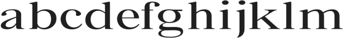 Bia Serif Low Regular Ultra Expanded otf (900) Font LOWERCASE