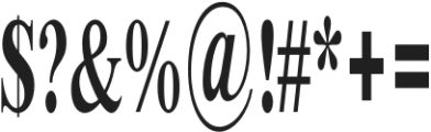 Bia Serif Low Semi Bold Ultra Condensed otf (600) Font OTHER CHARS