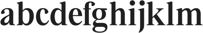 Bia Serif Low Semi Bold otf (600) Font LOWERCASE