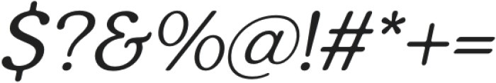 Biago Light Italic otf (300) Font OTHER CHARS