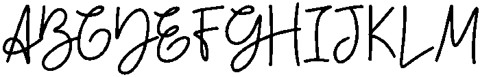 Bianca Regular otf (400) Font UPPERCASE