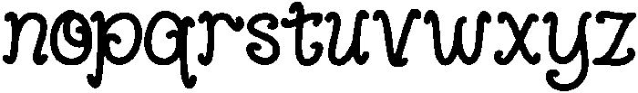 Bianglala otf (400) Font LOWERCASE
