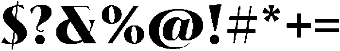 Biarritz Black otf (900) Font OTHER CHARS