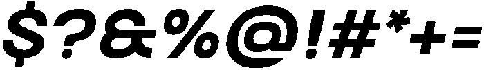 Biarty Bold Oblique otf (700) Font OTHER CHARS