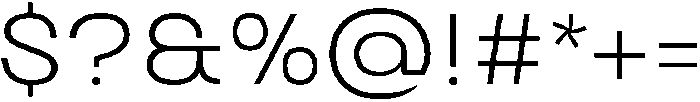 Biarty Light otf (300) Font OTHER CHARS