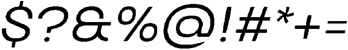 Biarty Oblique otf (400) Font OTHER CHARS
