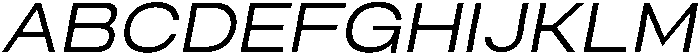 Biarty Oblique otf (400) Font UPPERCASE