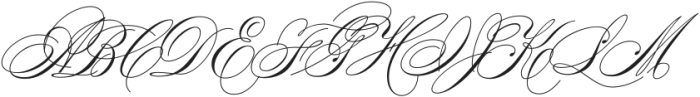 Bibliophile Script Regular otf (400) Font UPPERCASE