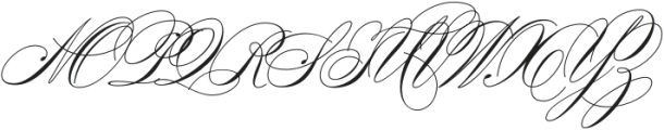 Bibliophile Script Regular otf (400) Font UPPERCASE