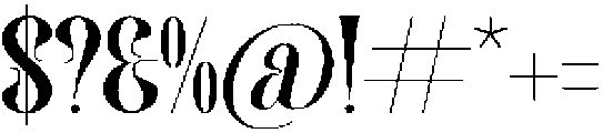 Biblonk Matter otf (400) Font OTHER CHARS