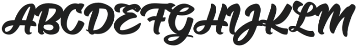Bicklan-Regular otf (400) Font UPPERCASE
