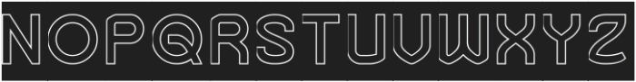 Bicycle Motion-Hollow-Inverse otf (400) Font UPPERCASE