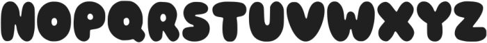 Big Bubble Regular otf (400) Font LOWERCASE