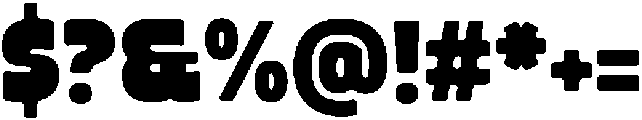 Big Chunko Regular otf (400) Font OTHER CHARS