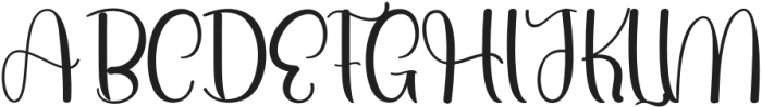 Big Family Regular otf (400) Font UPPERCASE