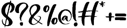 Big Love Regular otf (400) Font OTHER CHARS