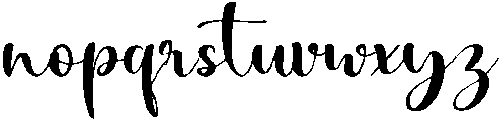 Big Love Regular otf (400) Font LOWERCASE