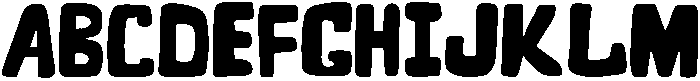 Big Scribble Regular otf (400) Font UPPERCASE