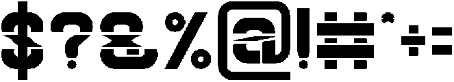 Big Space Bold otf (700) Font OTHER CHARS