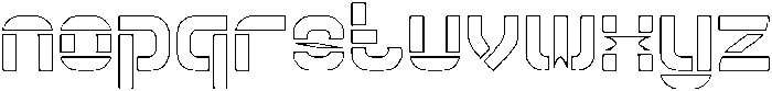 Big Space-Hollow otf (400) Font LOWERCASE