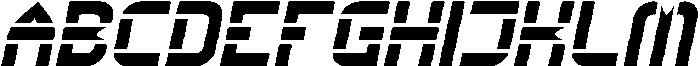 Big Space Italic otf (400) Font UPPERCASE