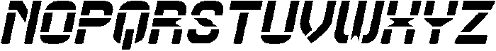 Big Space Italic otf (400) Font UPPERCASE