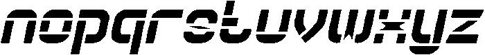 Big Space Italic otf (400) Font LOWERCASE