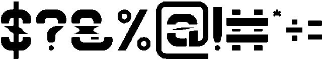 Big Space otf (400) Font OTHER CHARS