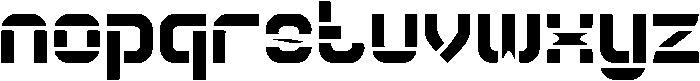 Big Space otf (400) Font LOWERCASE
