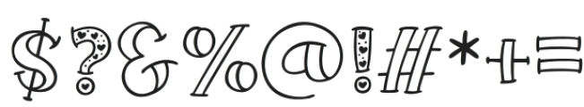 Big Sweetie otf (400) Font OTHER CHARS