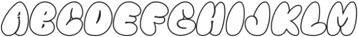 Big Vibe Outline otf (400) Font UPPERCASE