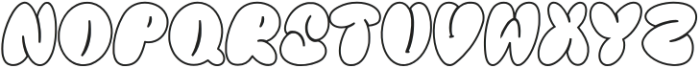 Big Vibe Outline otf (400) Font UPPERCASE