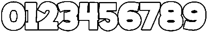 Big Zubo Outline otf (400) Font OTHER CHARS