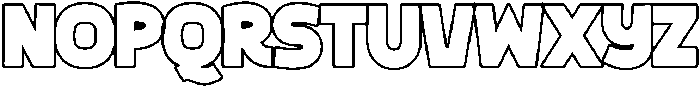 Big Zubo Outline otf (400) Font UPPERCASE