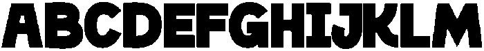 Big Zubo Regular otf (400) Font UPPERCASE