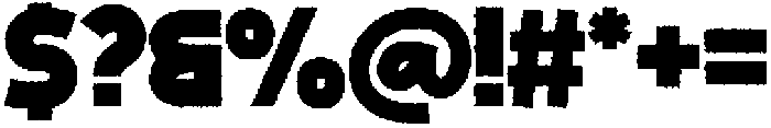 Big Zubo Rough otf (400) Font OTHER CHARS