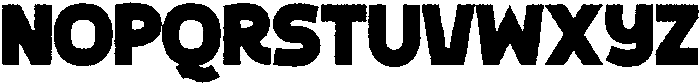 Big Zubo Rough otf (400) Font LOWERCASE