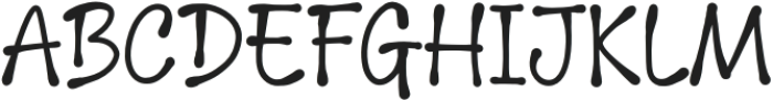 BigJackRegular otf (400) Font UPPERCASE