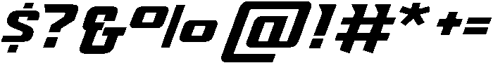 BigTime otf (400) Font OTHER CHARS