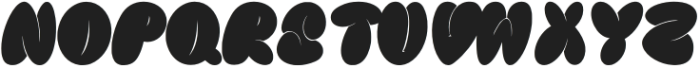 BigVibeRegular otf (400) Font LOWERCASE