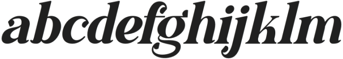 Biganof Italic otf (400) Font LOWERCASE