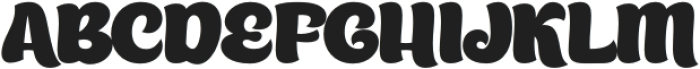 Bigball Regular otf (400) Font UPPERCASE