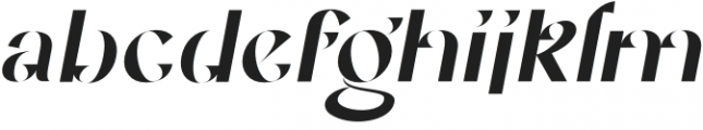 Bigbury Italic otf (400) Font LOWERCASE