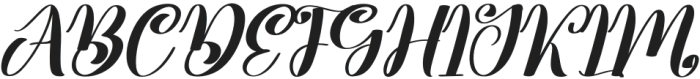 Bigde Regular otf (400) Font UPPERCASE