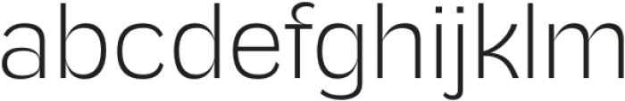 Bigek Extralight otf (200) Font LOWERCASE