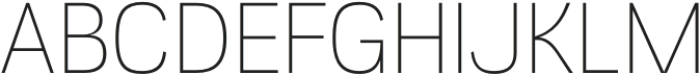 Bigek Thin otf (100) Font UPPERCASE