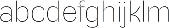 Bigek Thin otf (100) Font LOWERCASE