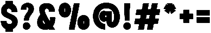 Bigframe Regular otf (400) Font OTHER CHARS