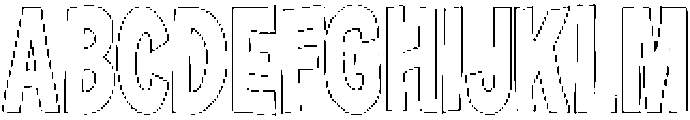 Bigglo Outline otf (400) Font UPPERCASE